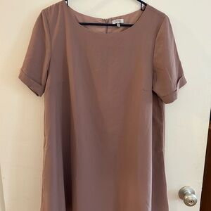 TOBI Shift My Way Mauve Mini Shift Dress